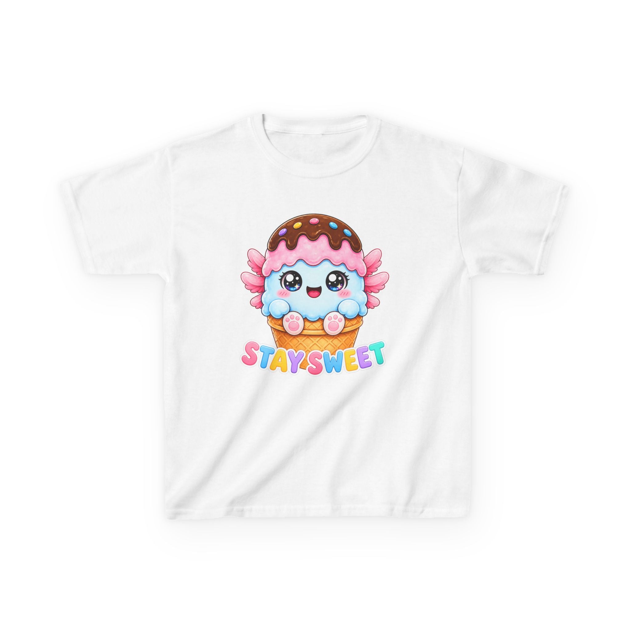 Kids Tee — Kawaii Ice Cream 'Stay Sweet' Graphic