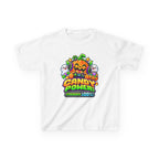 Kidxtr™ Kids Pumpkin T-Shirt — 'Candy Power 100%' Gamer Halloween Graphic Tee