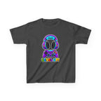 Kids Gaming T-Shirt — 'Level Up!' Colorful Controller & Headset Graphic Tee