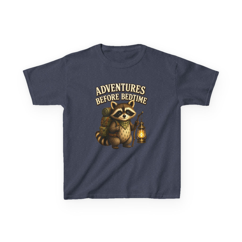 Kids Raccoon T-Shirt — 'Adventures Before Bedtime' Lantern Graphic Tee
