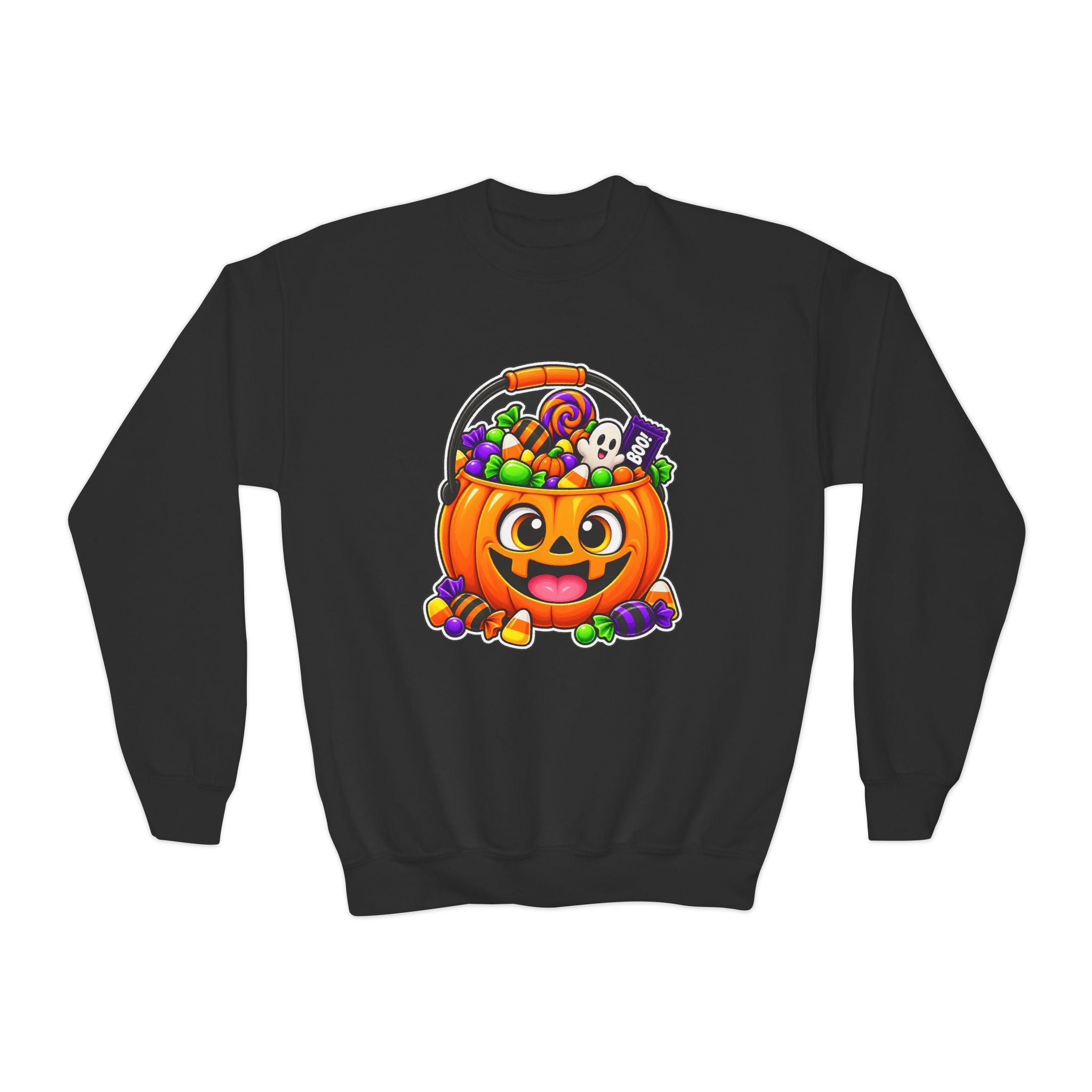 Kidxtr™ Kids Pumpkin Sweatshirt — 'Spooky Season' Halloween Graphic Crewneck