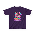 Kids Birthday T-Shirt — 'Rainbow Rollie Birthday Girl' Cute Princess Cake Graphic Tee