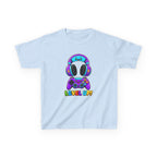 Kids Gaming T-Shirt — 'Level Up!' Colorful Controller & Headset Graphic Tee