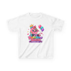 Kids Birthday T-Shirt — 'Rainbow Rollie Birthday Girl' Cute Princess Cake Graphic Tee
