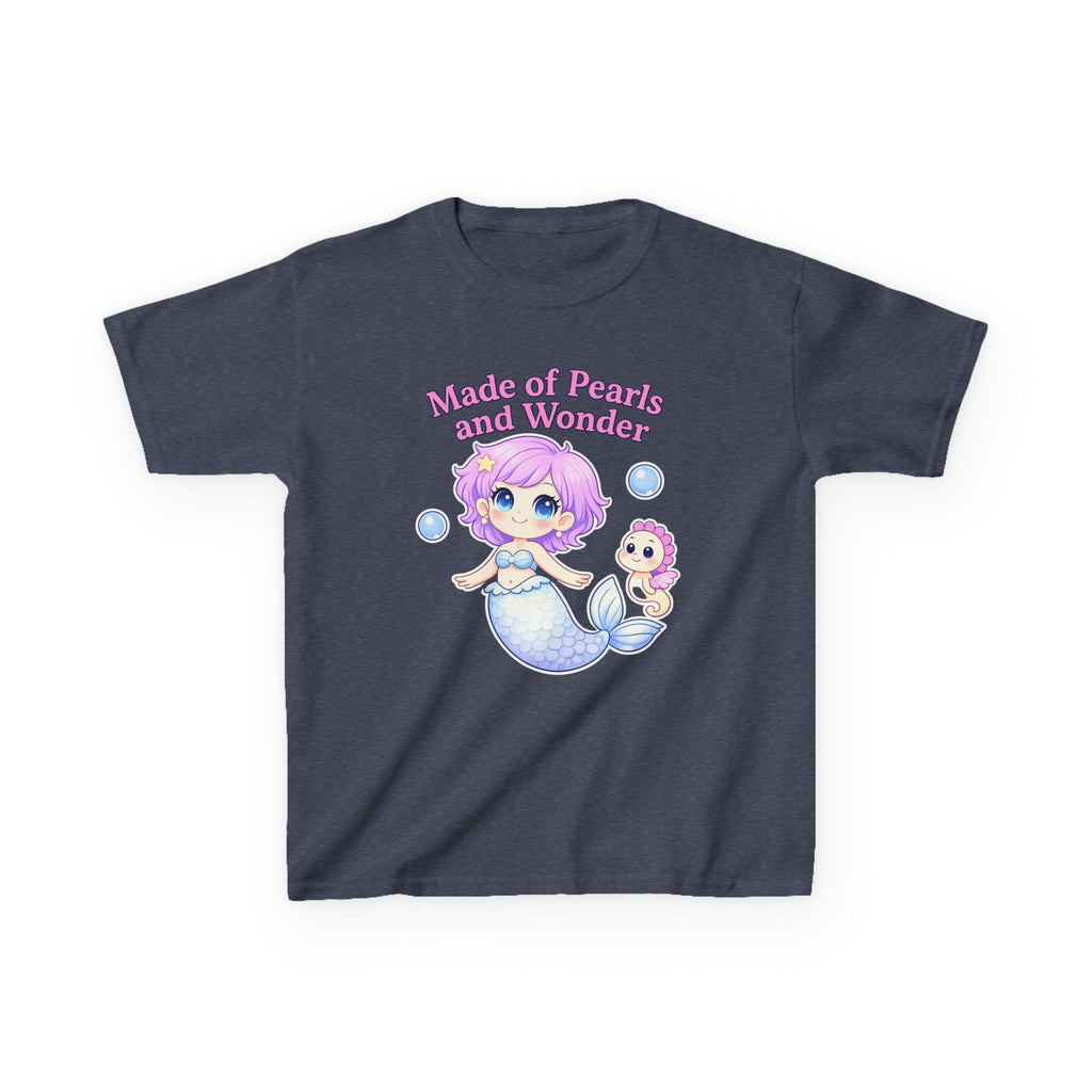 Kids Ocean T-Shirt — 'Make A Splash!' Mermaid & Seahorse Graphic Tee