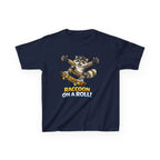 Kids Raccoon T-Shirt — 'Shred & Grin' Skateboarding Raccoon Graphic Tee