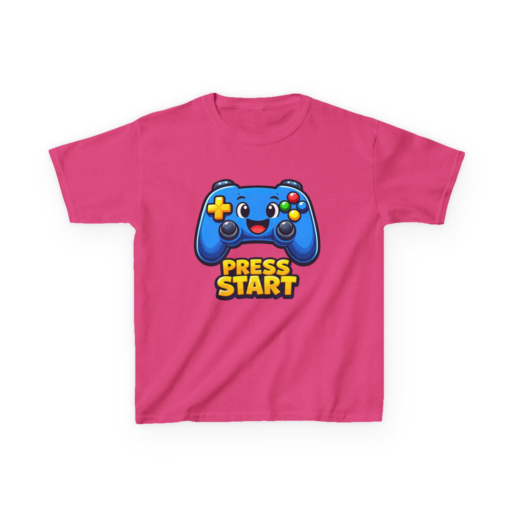Kids Game Controller T-Shirt — 'Press Start' Gaming Graphic Tee