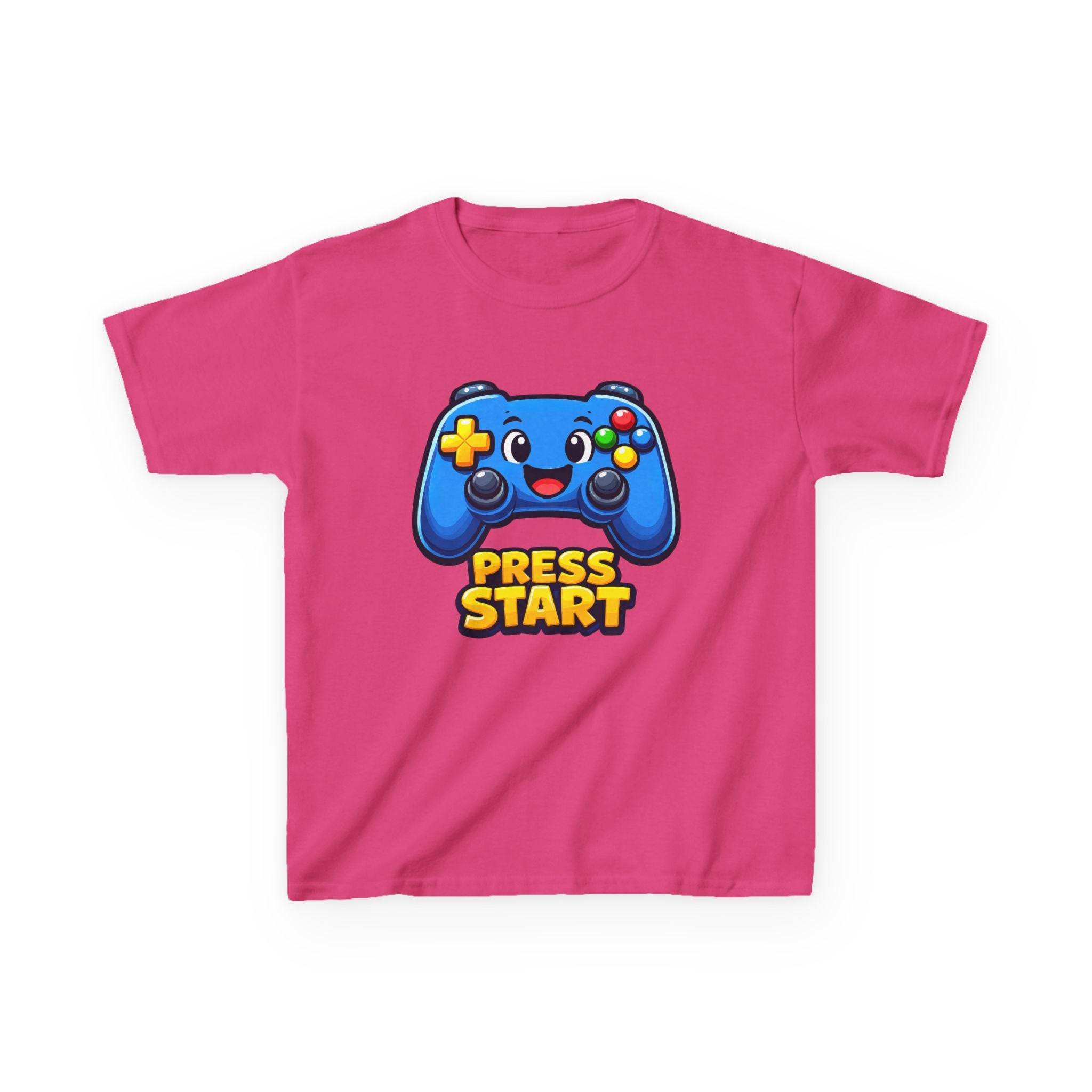 Kids Game Controller T-Shirt — 'Press Start' Gaming Graphic Tee