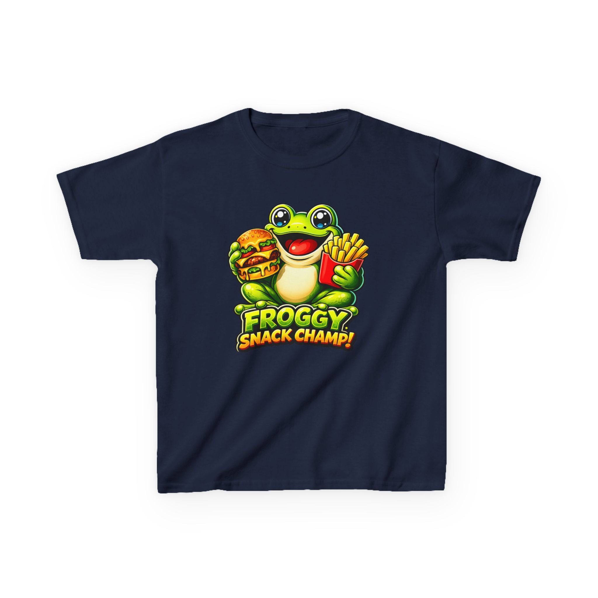 Kids Frog T-Shirt – Froggy Snack Graphic Tee
