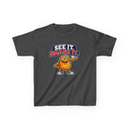 Kids Cookie T-Shirt — 'See It. Smash It.' Cartoon Cookie Character Graphic Tee