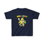 Kids Banana T-Shirt — 'Peel Good Life' Cartoon Banana Graphic Tee