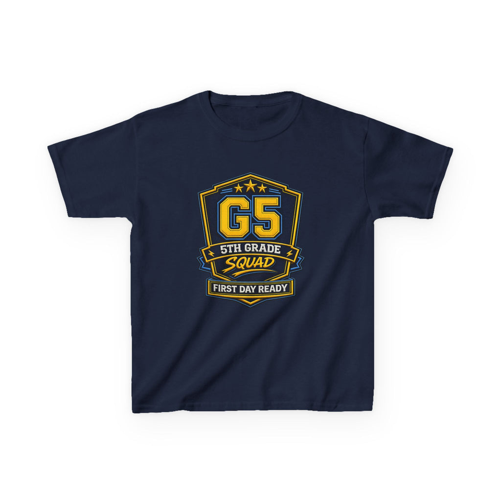 Kids 5th Grade T-Shirt — 'G5 First Day Ready' Back-to-School Graphic Tee