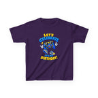 Kids Birthday T-Shirt — 'Let's Celebrate It's My Birthday!' Cartoon Party Graphic Tee