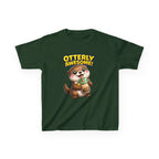 Kids Otter T-Shirt — 'Otterly Awesome!' Cute Otter Drinking Bubble Tea Graphic Tee