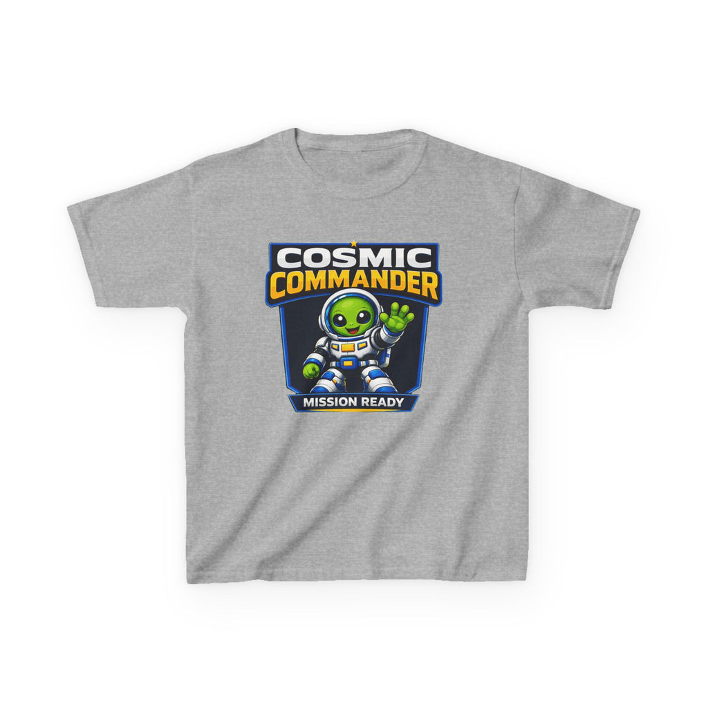 Kids Tee — "Cosmic Commander: Mission Ready" Alien Astronaut Graphic