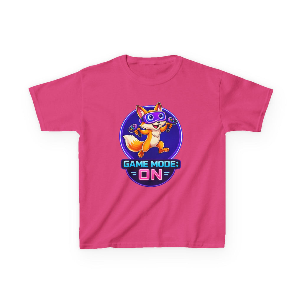 Kids Fox T-Shirt — 'Game Mode: ON' Cute Fox Gamer Graphic Tee