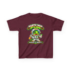 Kidxtr™ Kids Space T-Shirt — 'Earth Was Fun, What’s Next?' Cosmic Dino Graphic Tee