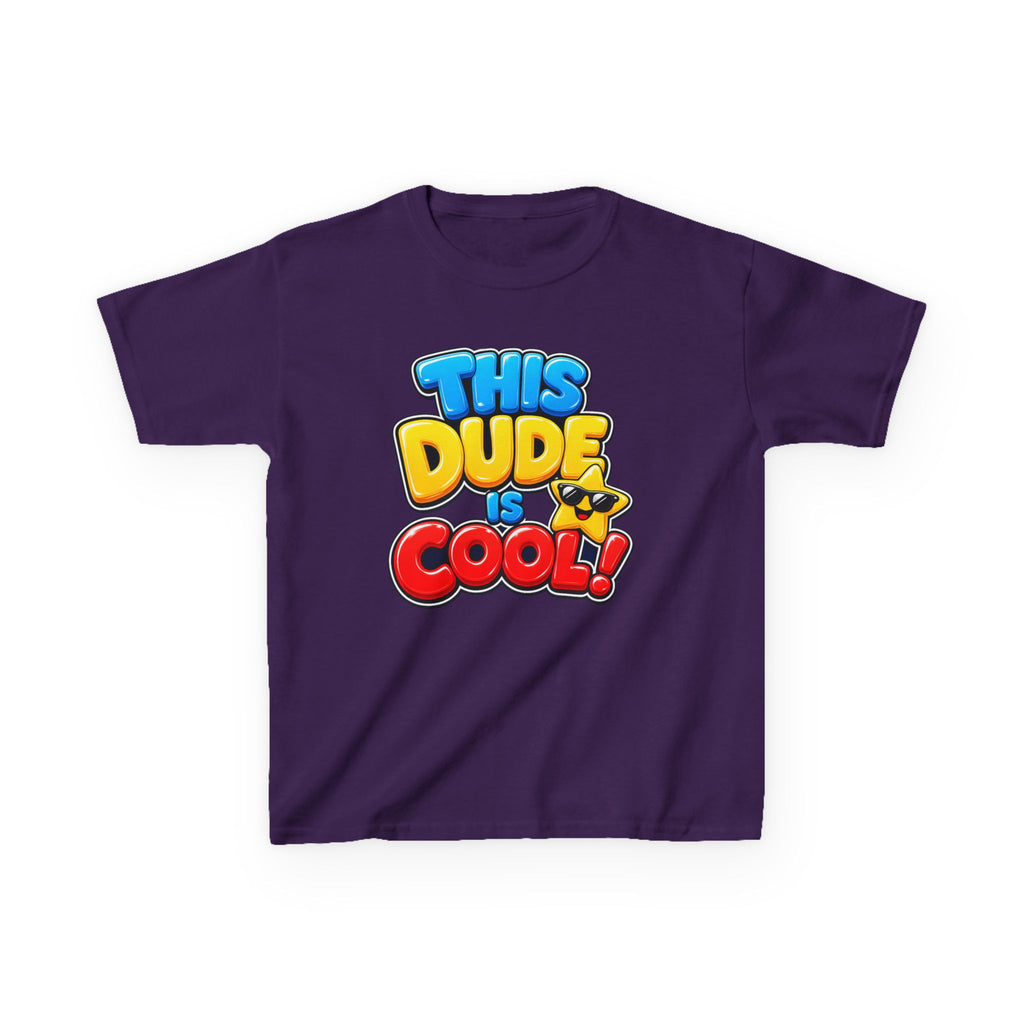 Kids Birthday T-Shirt — 'This Dude Is Cool!' Birthday Boy Graphic Tee