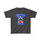 Kids Robot T-Shirt — 'Helpful Is Cool' Heart Graphic Tee