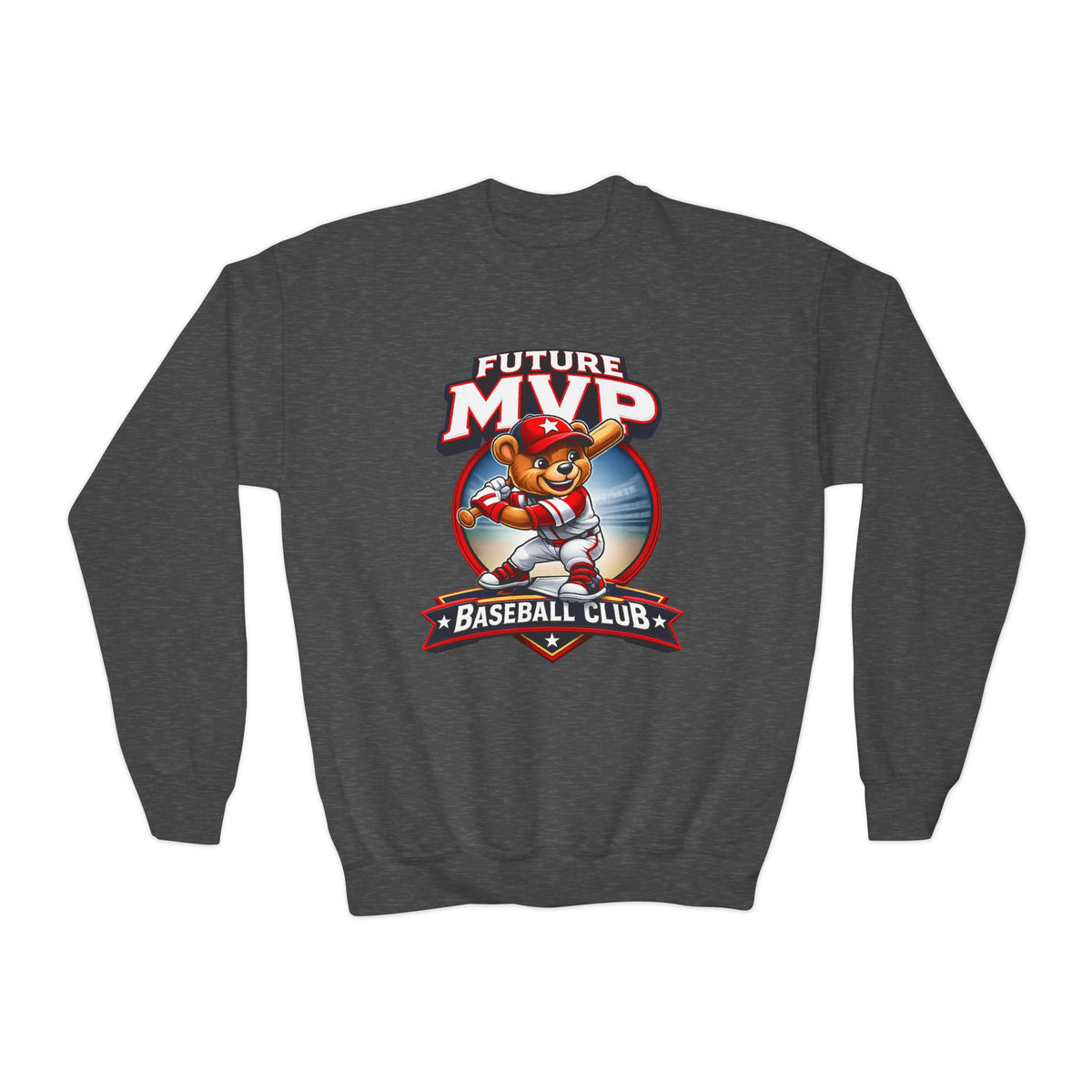 Kidxtr™ Kids MVP Crewneck Sweatshirt — 'MVP Energy' Bold Graphic Youth Sweatshirt