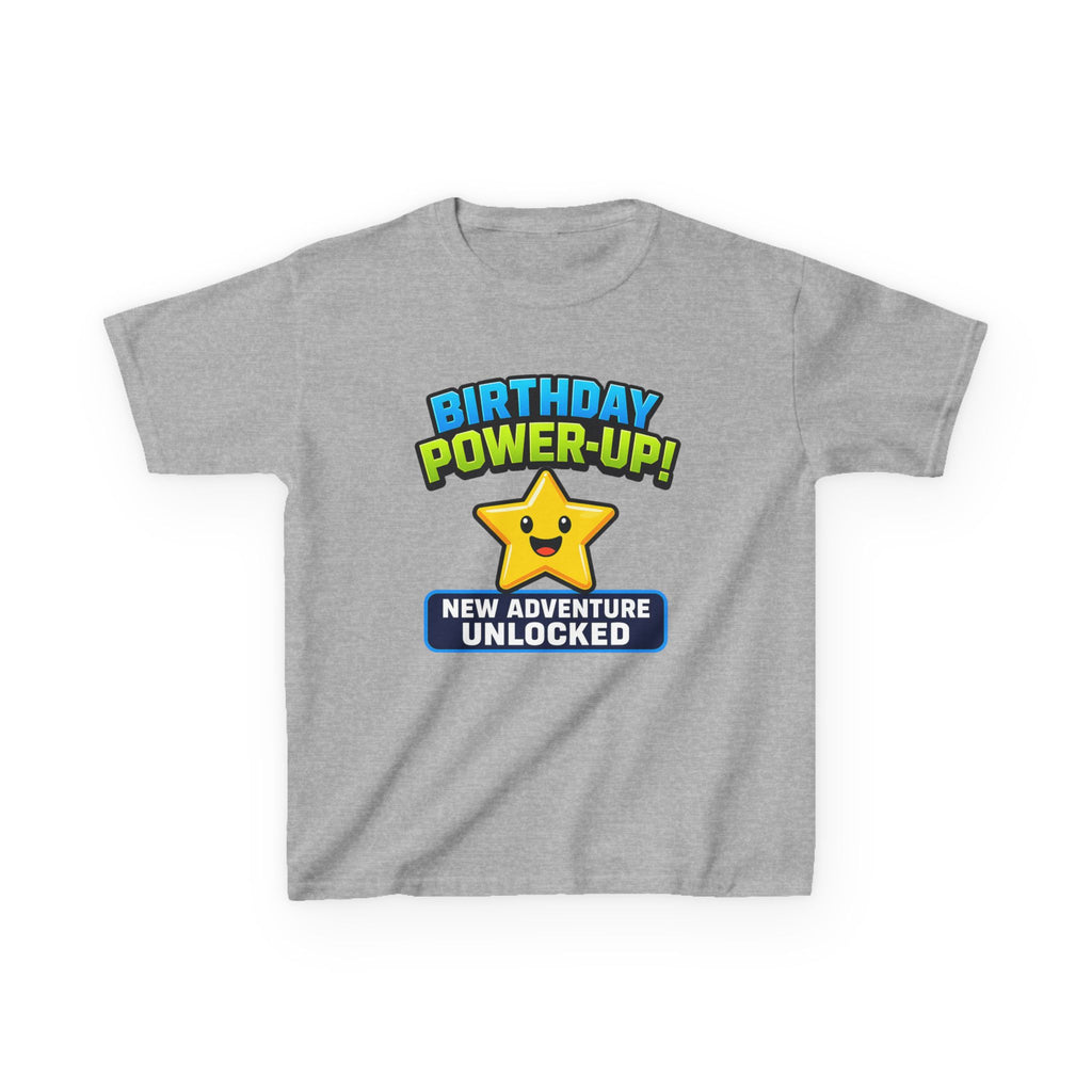 Kids Birthday Gamer T-Shirt – Level Up Graphic Tee