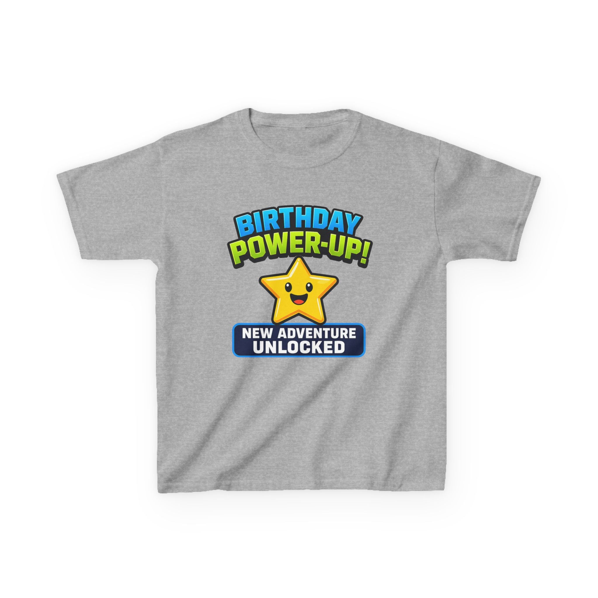 Kids Birthday Gamer T-Shirt – Level Up Graphic Tee