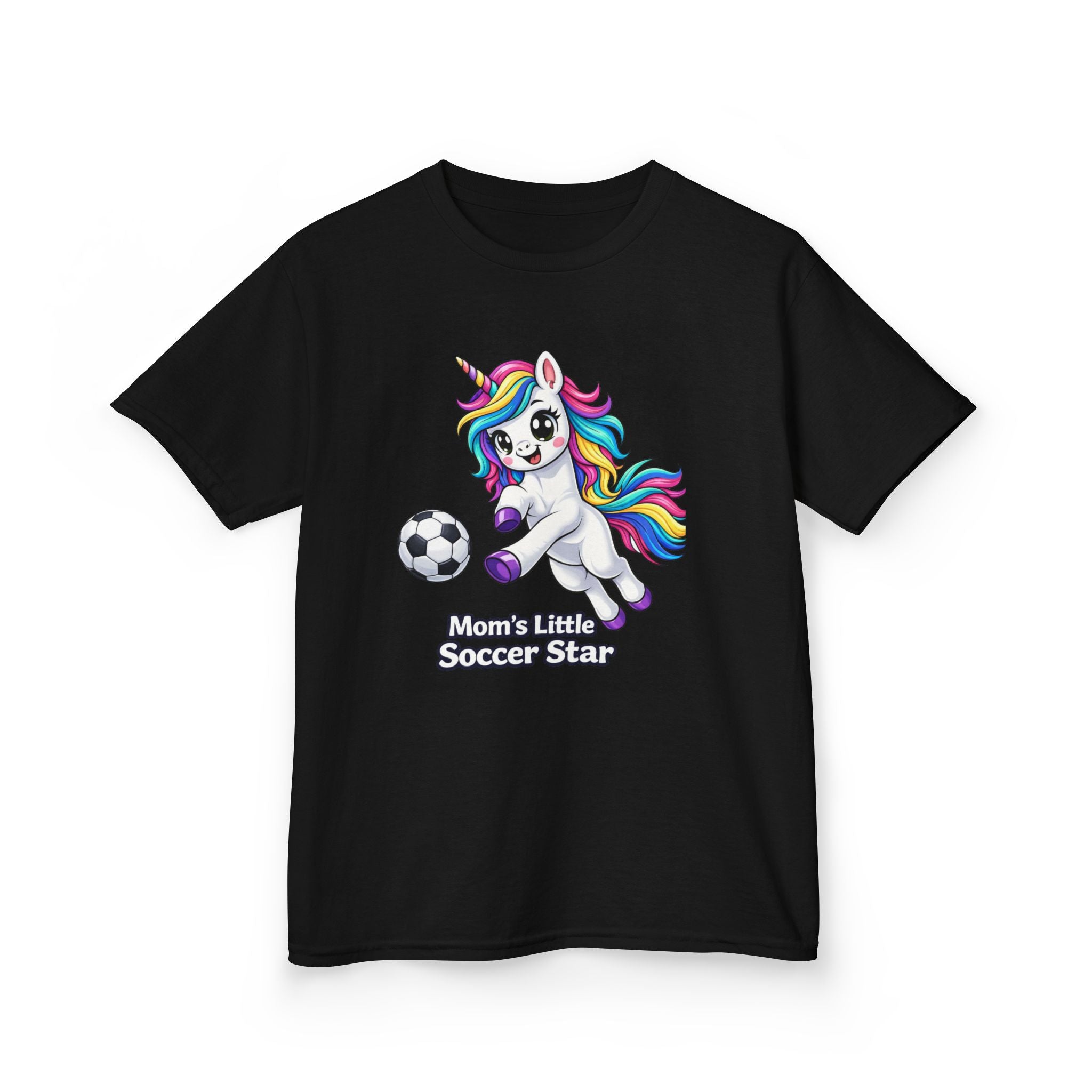 Kids Soccer Unicorn T-Shirt – Mom's Star Graphic Tee