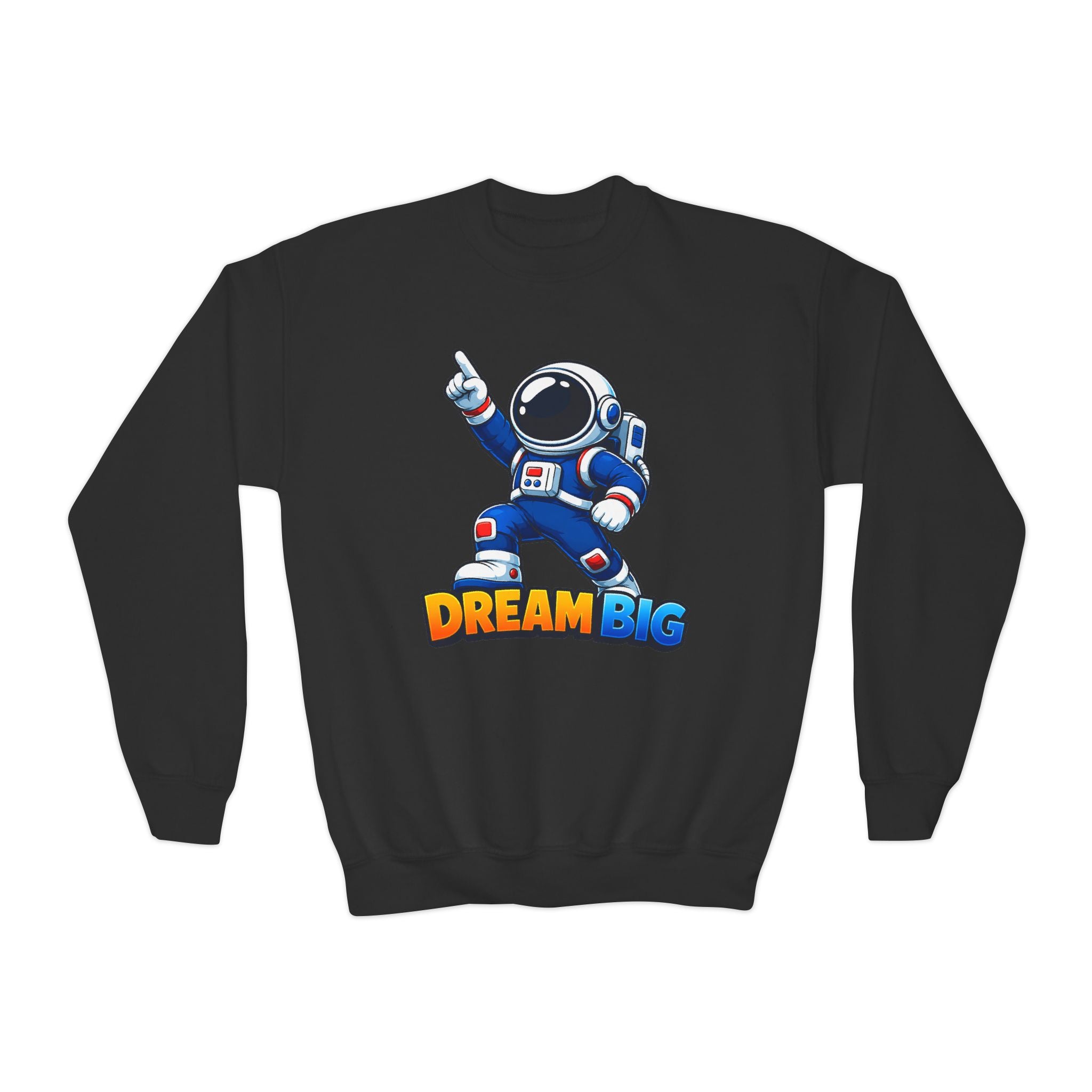Kidxtr™ Kids Dream Crewneck — 'Dream Big' Cartoon Graphic Sweatshirt