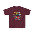 Kids Dance T-Shirt — 'Dance Mode On!' Cartoon Boombox Car Graphic Tee