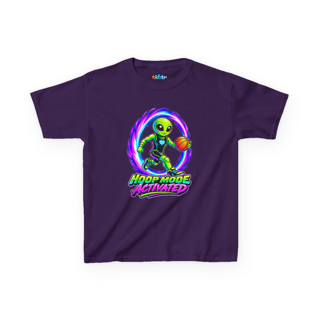 Kidxtr™ Kids Basketball T-Shirt — 'Hoop Mode Activated' Sports Graphic Tee