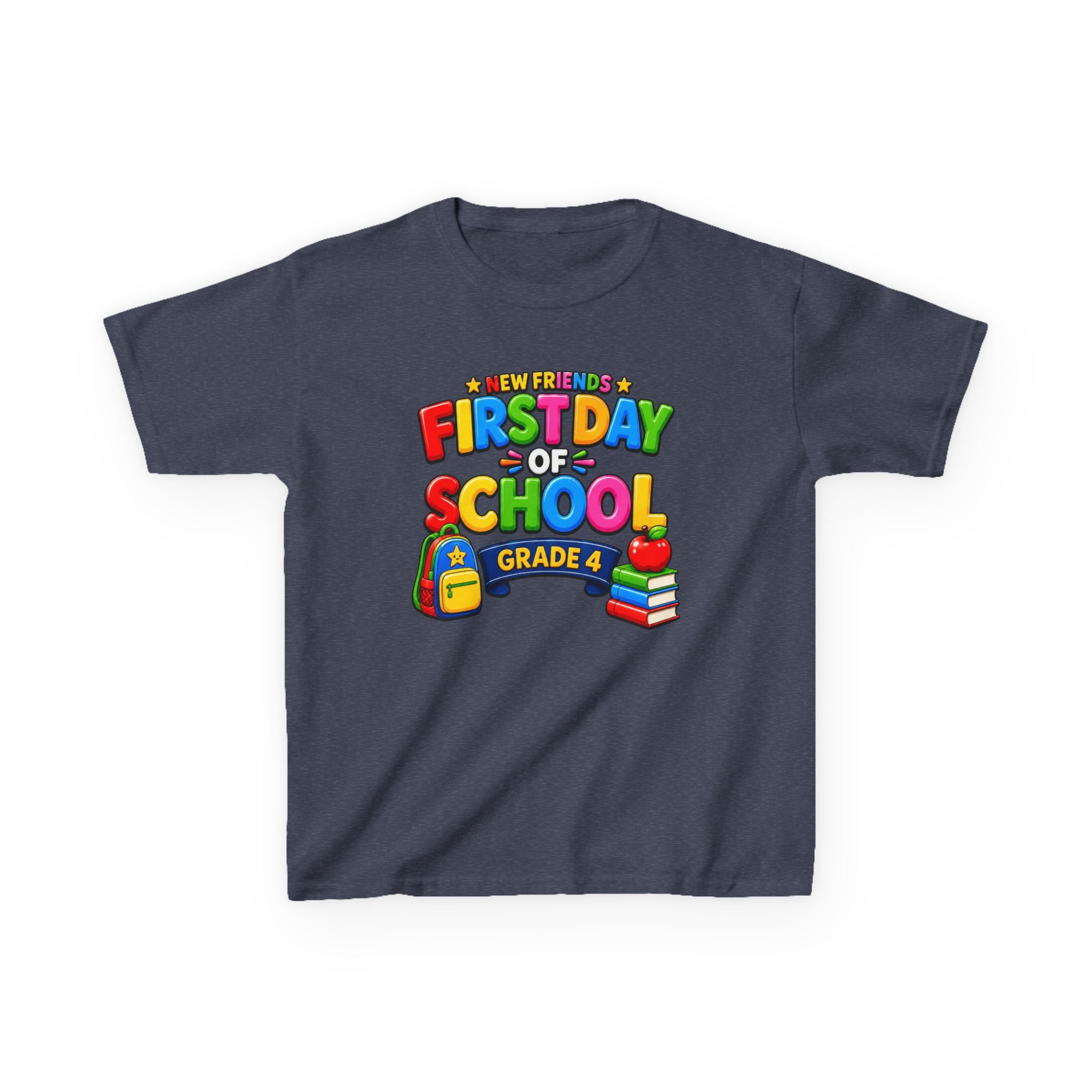 Kids School T-Shirt — 'Grade 5' First Day of School Back-to-School Graphic Tee