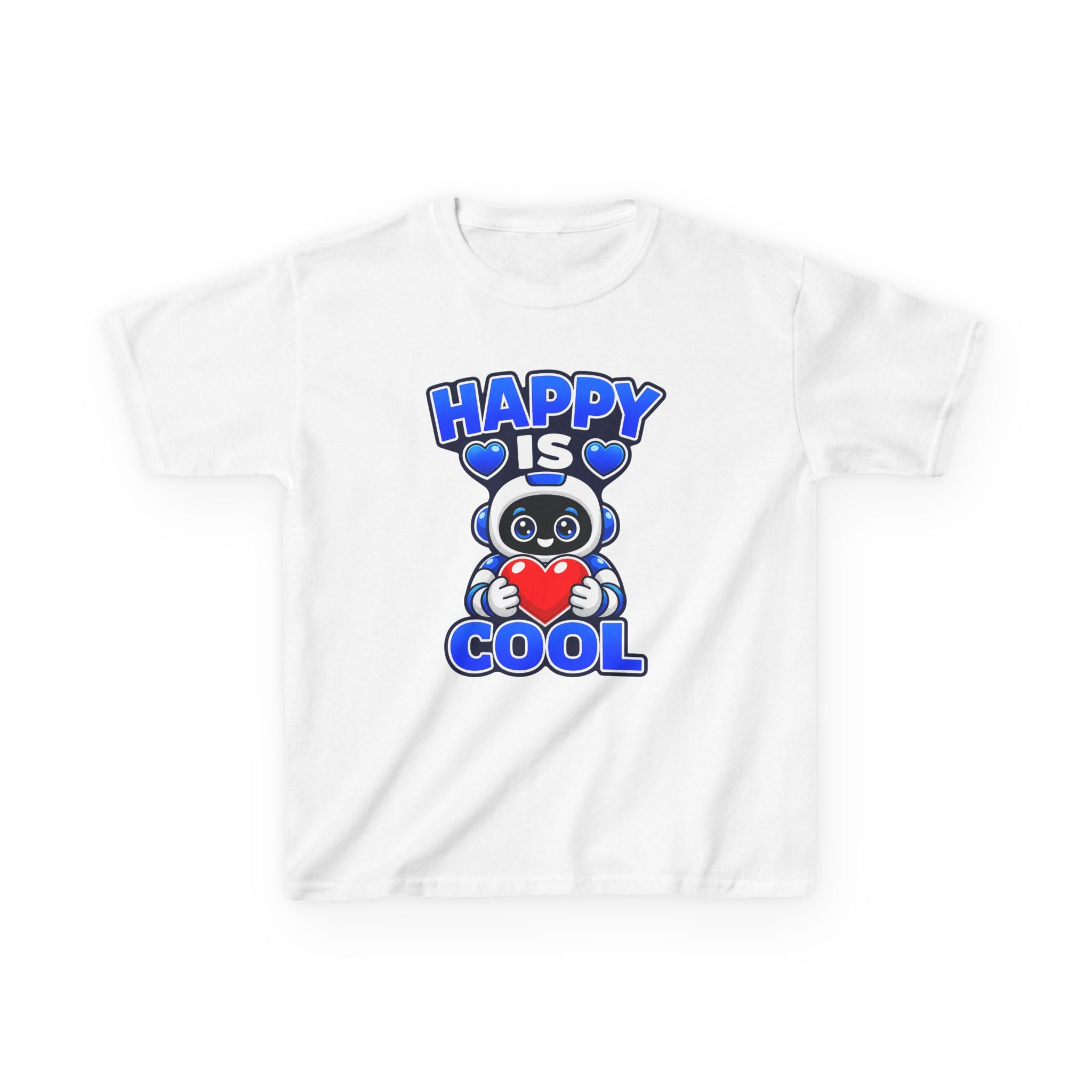 Kids Panda T-Shirt — 'Happy Is Cool' Heart Graphic Tee