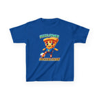 Kids Soccer T-Shirt — 'Pizza Power' Cute Pizza Slice Soccer Player Graphic Tee