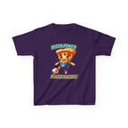 Kids Soccer T-Shirt — 'Pizza Power' Cute Pizza Slice Soccer Player Graphic Tee