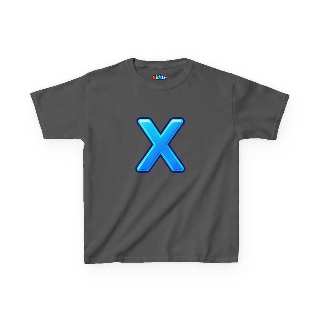 Kidxtr™ Kids Letter X T-Shirt — 'X Marks the Vibe' Bold Graphic Tee