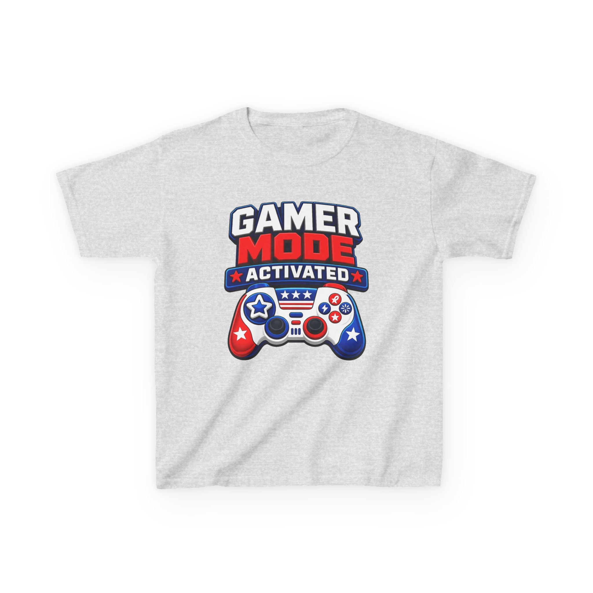 Kids Gamer T-Shirt — "Fireworks Mode Activated" Patriotic Tee