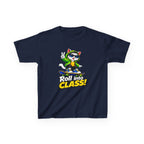 Kids Skateboarding Cat T-Shirt — 'Roll into Class!' Back-to-School Graphic Tee