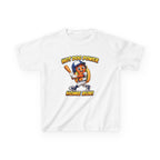 Kids Baseball T-Shirt — 'Hot Dog Power' Home Run Graphic Tee