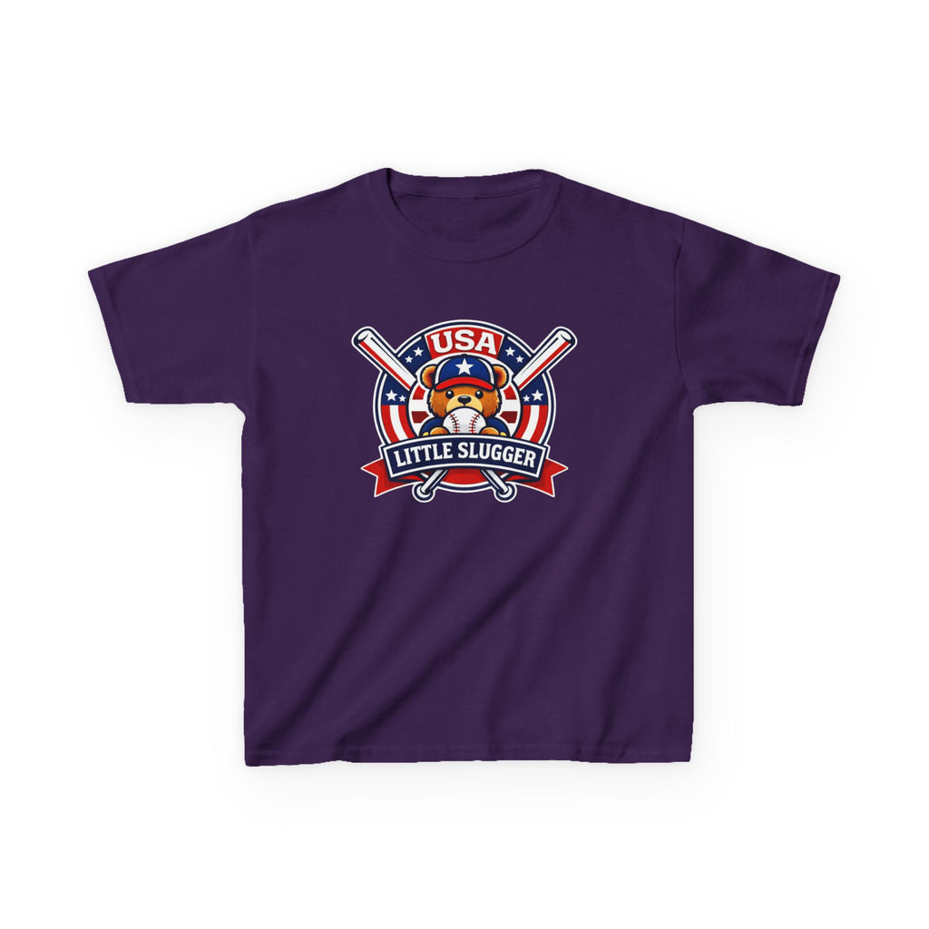 Kids Baseball T-Shirt — 'Little Slugger' USA Baseball Graphic Tee