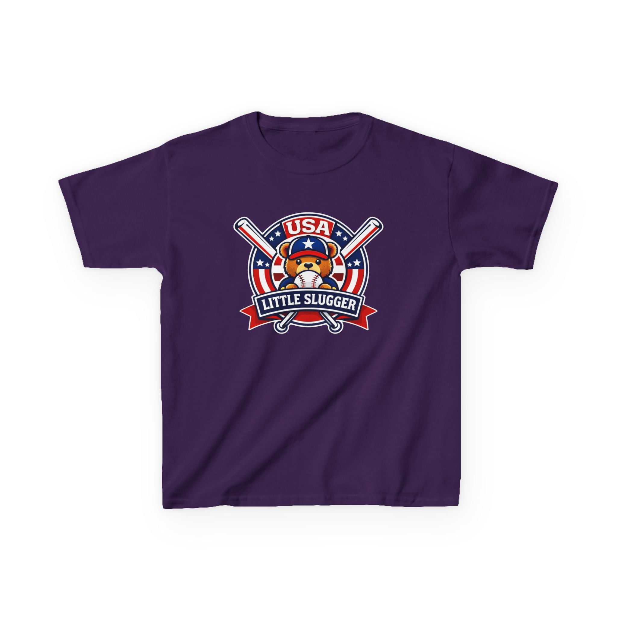 Kids Baseball T-Shirt — 'Little Slugger' USA Baseball Graphic Tee