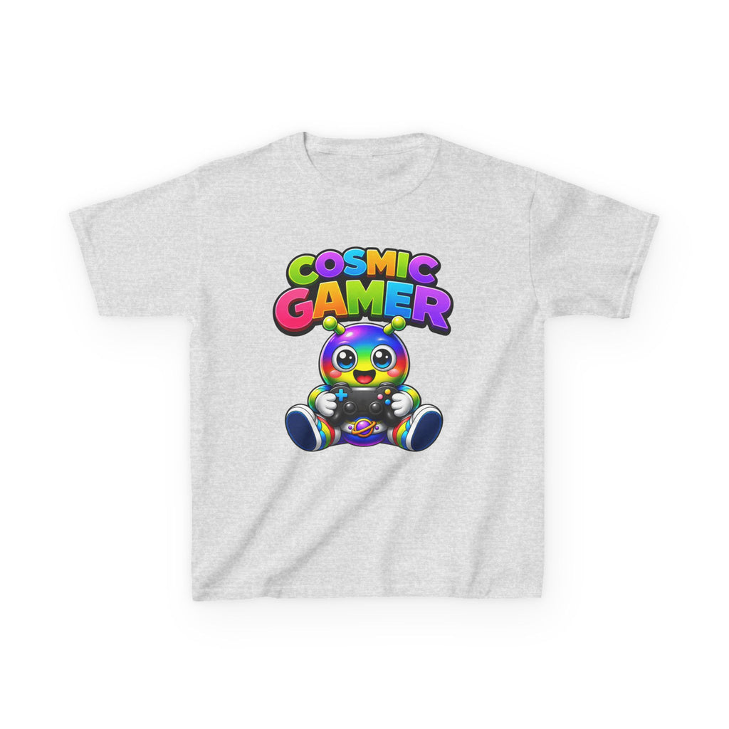 Kids Cosmic Gamer T-Shirt — 'Cosmic Gamer' Rainbow Alien Controller Graphic Tee