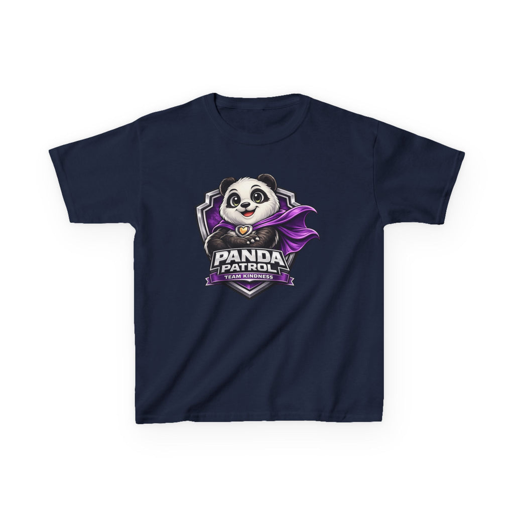 Kids Animal T-Shirt — 'Panda Patrol' Superhero Panda Graphic Tee