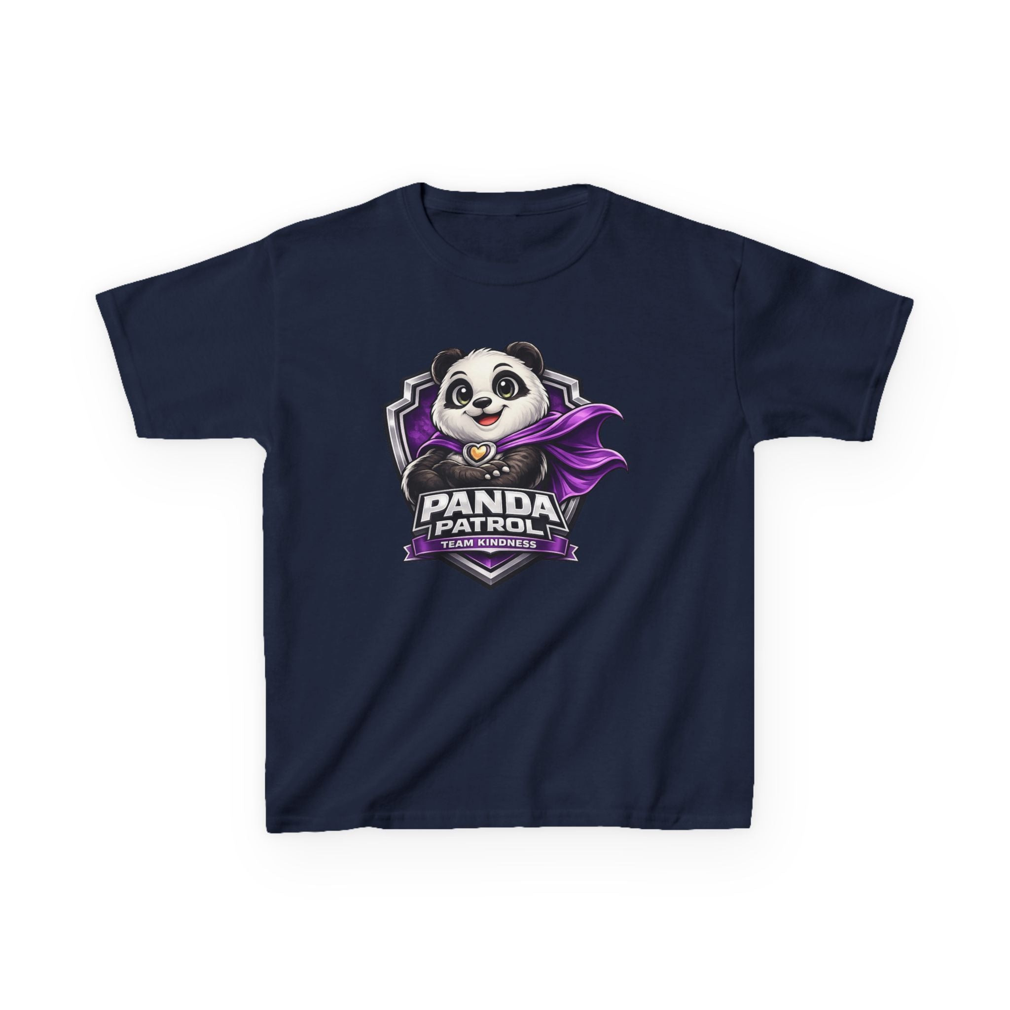 Kids Animal T-Shirt — 'Panda Patrol' Superhero Panda Graphic Tee