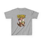 Kids Otter T-Shirt — 'Otterly Awesome!' Cute Otter Drinking Bubble Tea Graphic Tee
