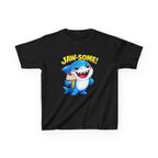 Kids Shark T-Shirt — 'Jaw-some!' Smiling Shark with Ice Cream Graphic Tee