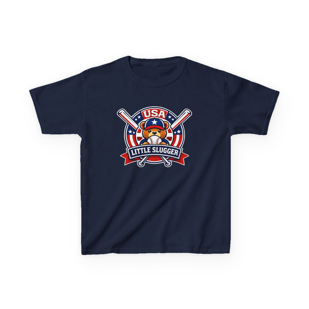 Kids Baseball T-Shirt — 'Little Slugger' USA Baseball Graphic Tee